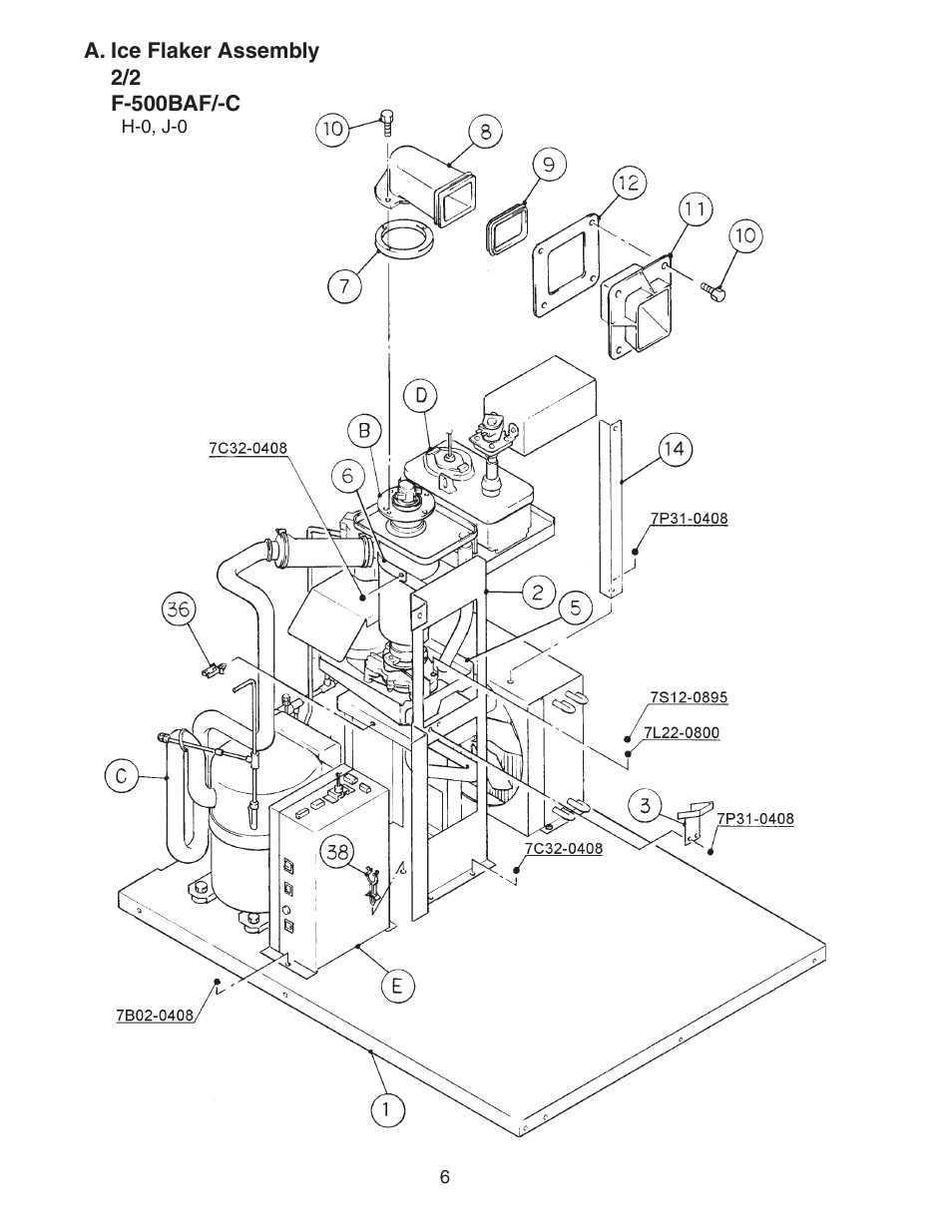 Hoshizaki F-500BAF/-C User Manual | Page 6 / 38