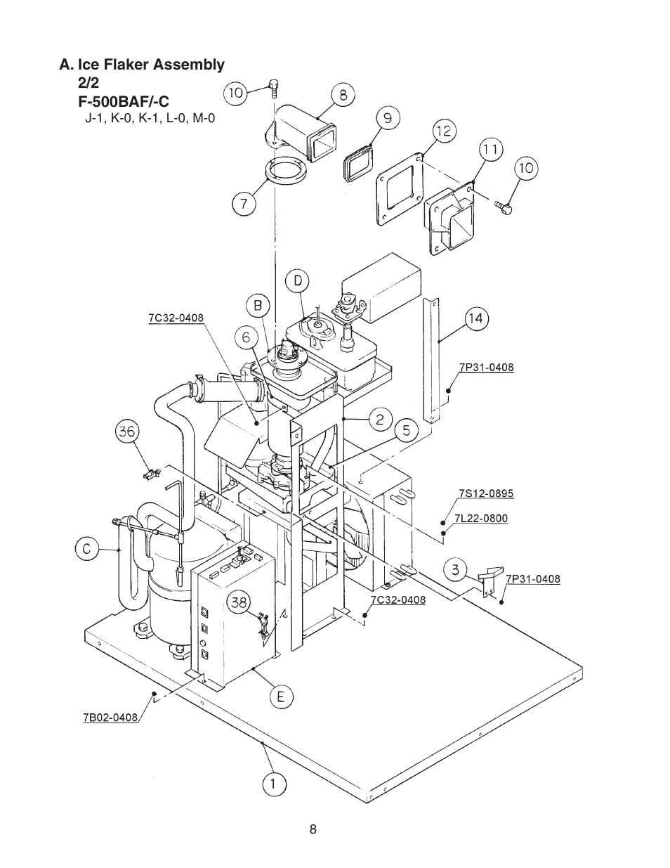 Hoshizaki F-500BAF/-C User Manual | Page 8 / 38