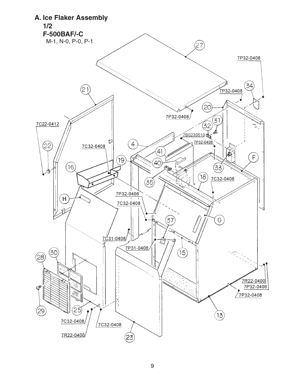 Hoshizaki F-500BAF/-C User Manual | Page 9 / 38