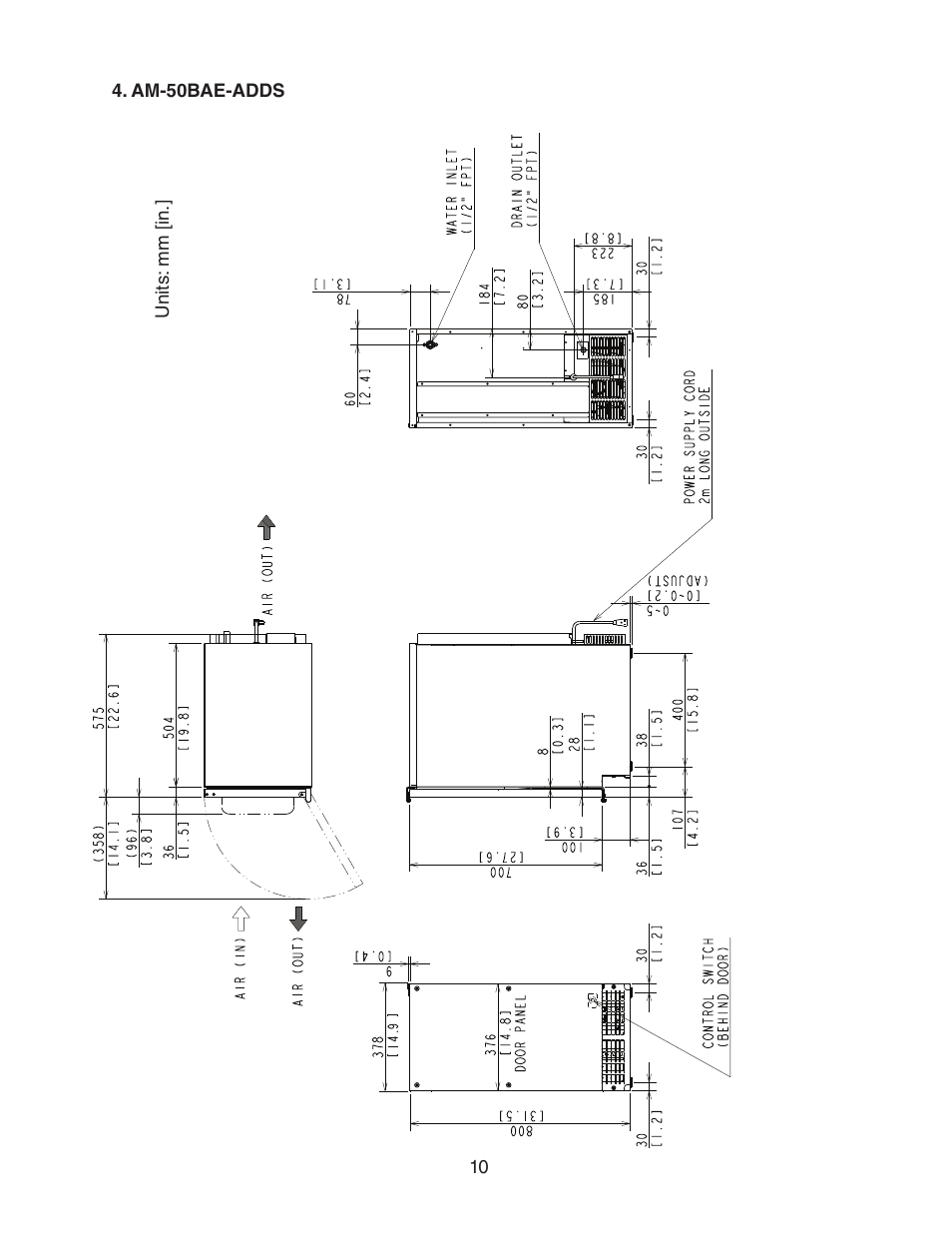 Am-50bae-adds | Hoshizaki AM-50BAE-AD User Manual | Page 10 / 34