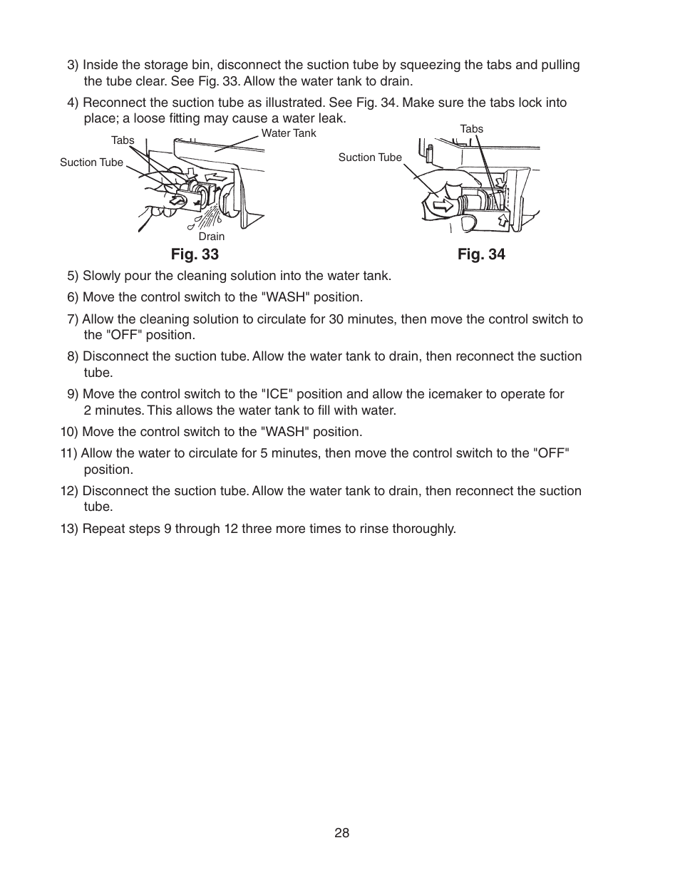 Fig. 33 fig. 34 | Hoshizaki AM-50BAE-AD User Manual | Page 28 / 34