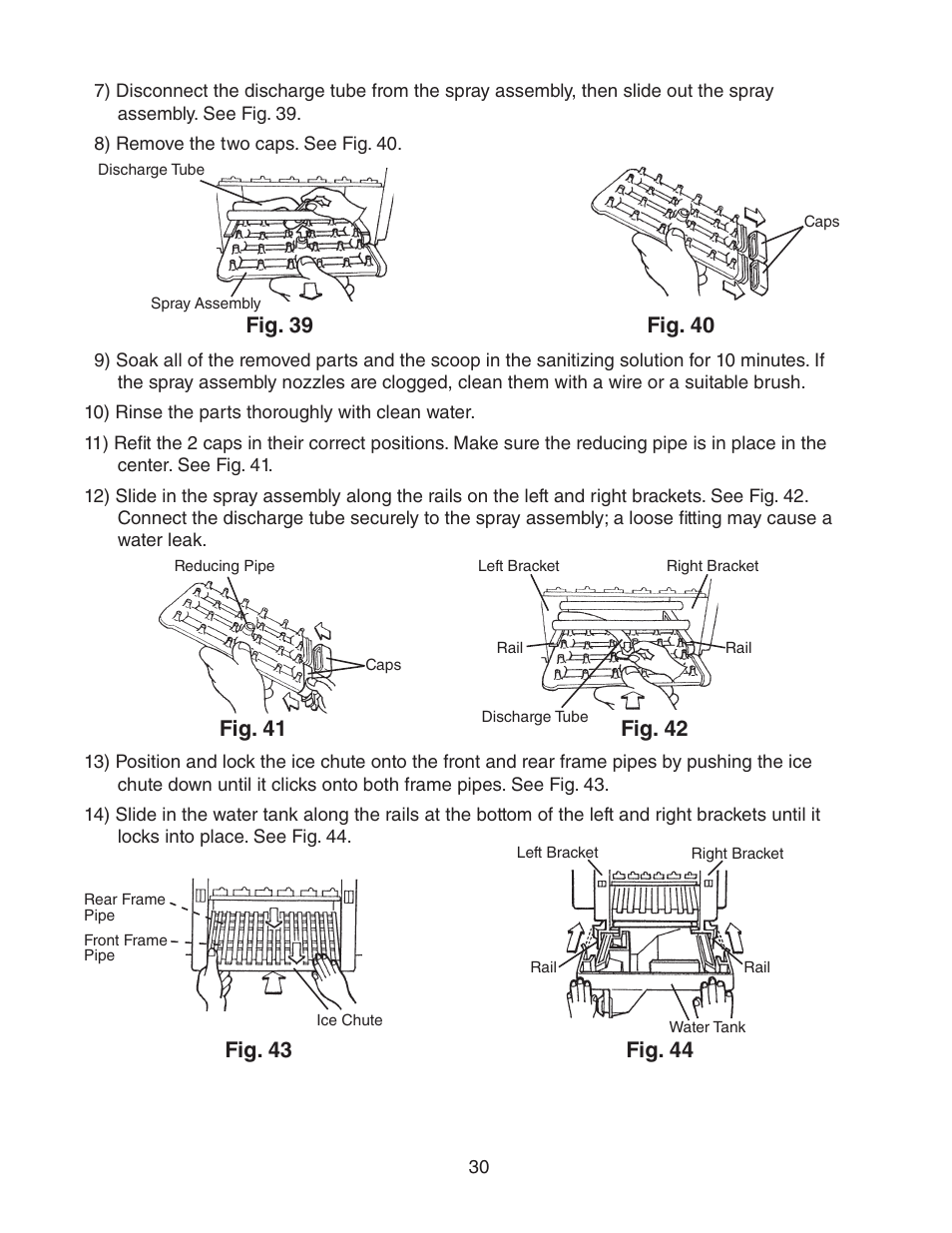 Fig. 39 fig. 40 | Hoshizaki AM-50BAE-AD User Manual | Page 30 / 34