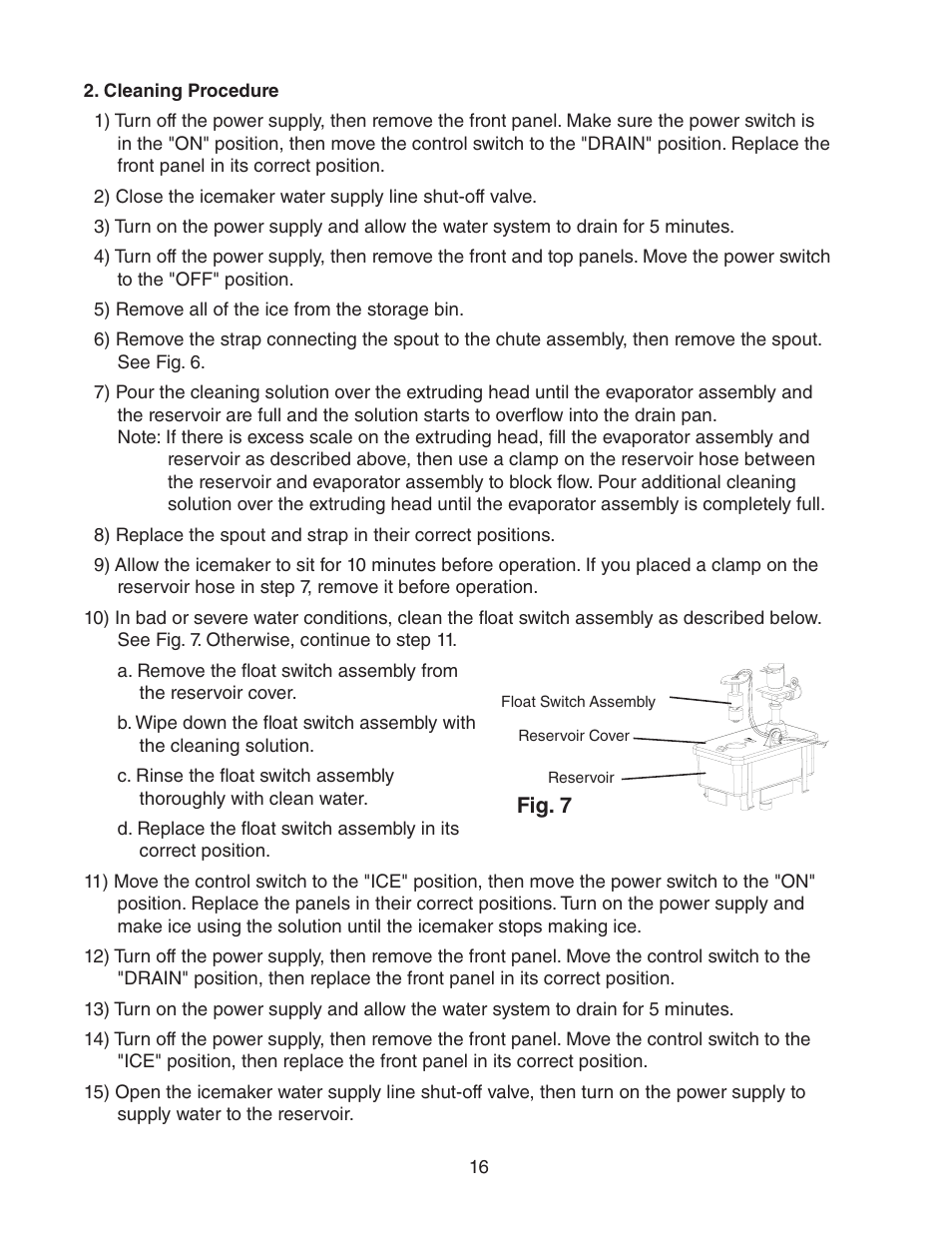 Hoshizaki F-450MAH(-C)  EN User Manual | Page 16 / 22