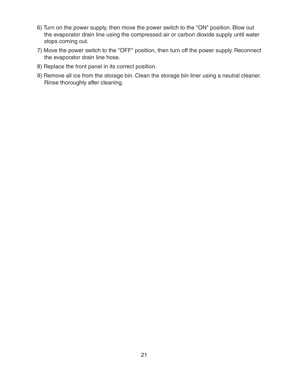 Hoshizaki F-450MAH(-C)  EN User Manual | Page 21 / 22