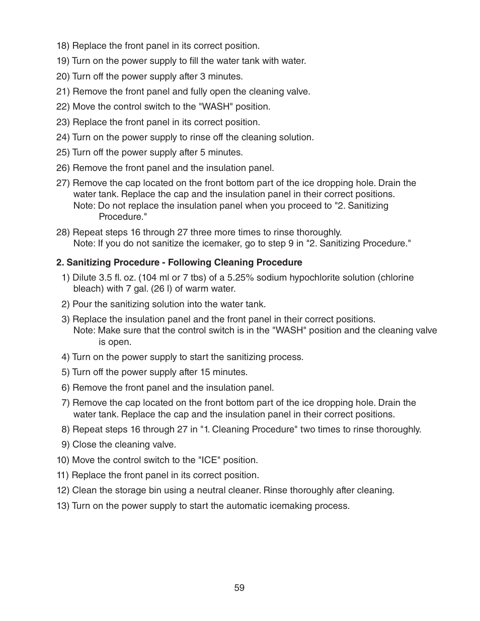 Hoshizaki KM-2500SWH3 User Manual | Page 59 / 61