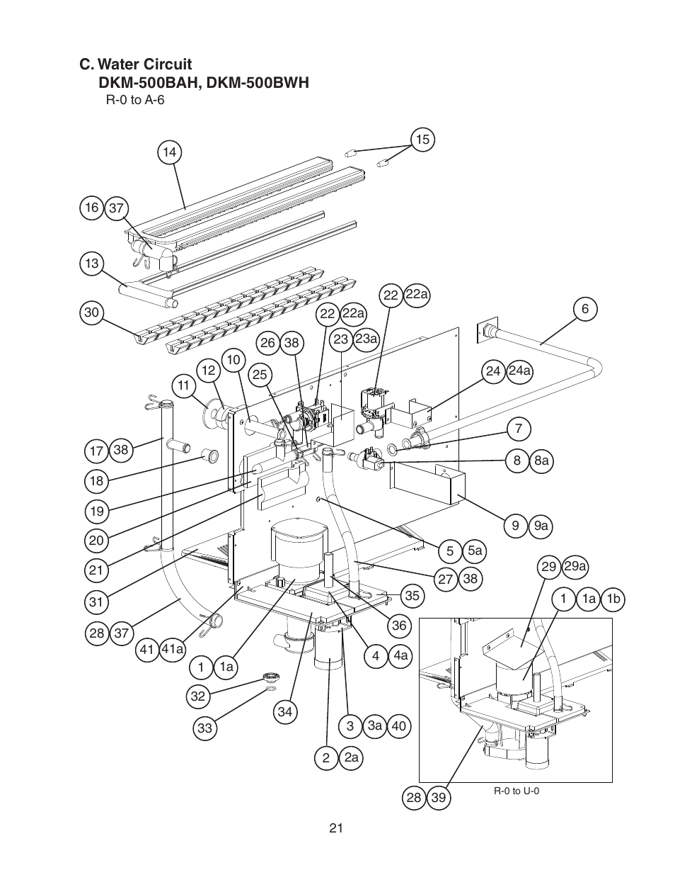 C. water circuit | Hoshizaki DKM-500BWH User Manual | Page 21 / 41