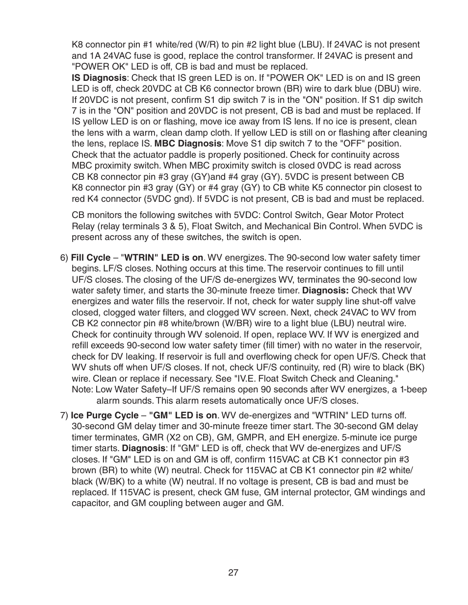 Hoshizaki MODULAR CUBELET SERENITY SERIES FS-1022MLH-C User Manual | Page 27 / 57