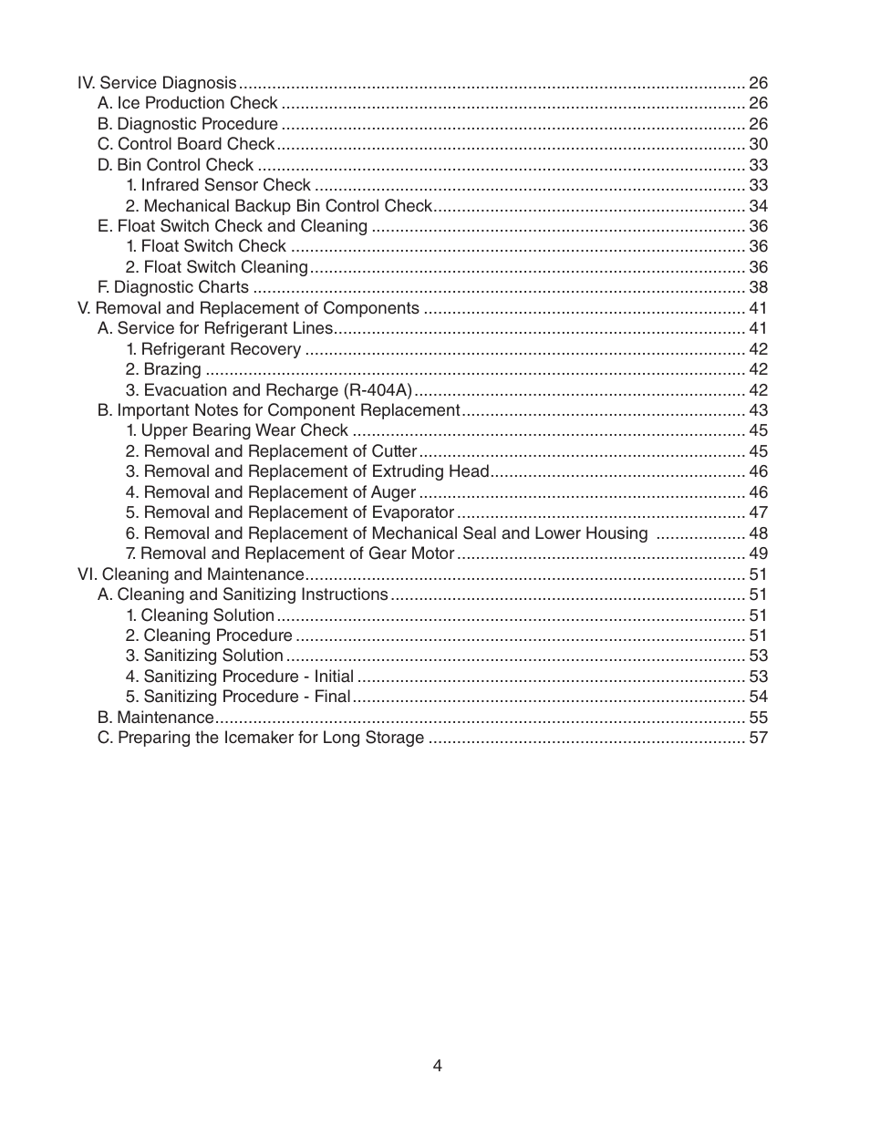 Hoshizaki MODULAR CUBELET SERENITY SERIES FS-1022MLH-C User Manual | Page 4 / 57