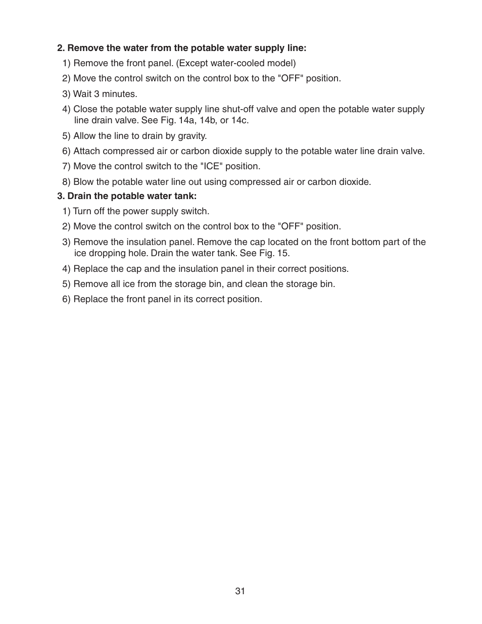 Hoshizaki STACKABLE CRESCENT CUBER KM-1800SAH/3 User Manual | Page 31 / 32