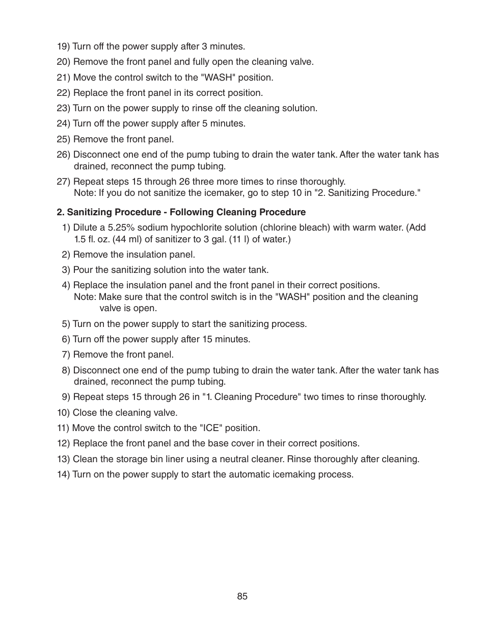 Hoshizaki KM-901MWH User Manual | Page 85 / 87