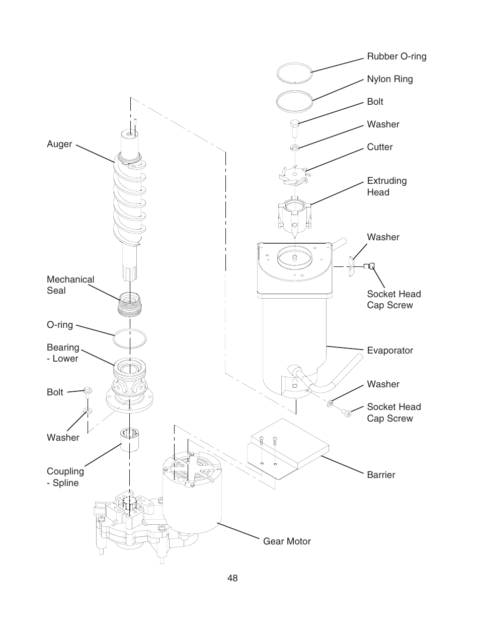 Hoshizaki MODULAR FLAKER F-801MAH/-C User Manual | Page 48 / 58