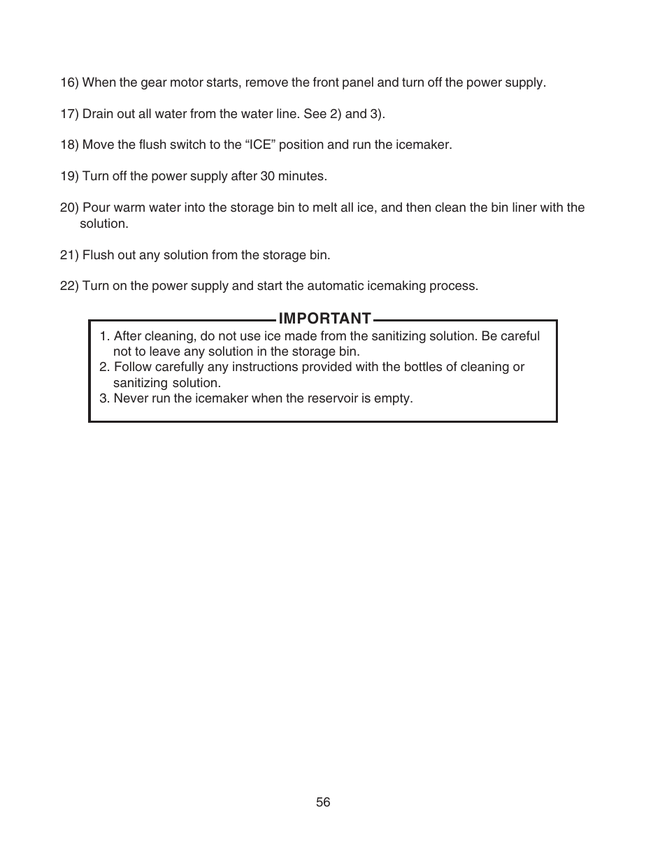 Hoshizaki MODULAR FLAKER F-801MAH/-C User Manual | Page 56 / 58