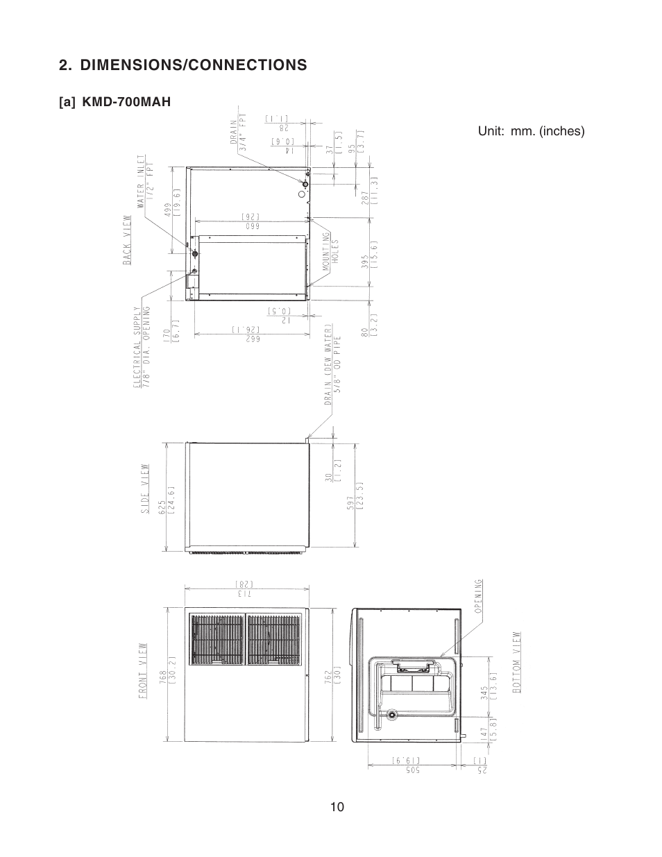 Hoshizaki RELIABILITY IS A BEAUTIFUL THING KMD-700MAH User Manual | Page 10 / 35