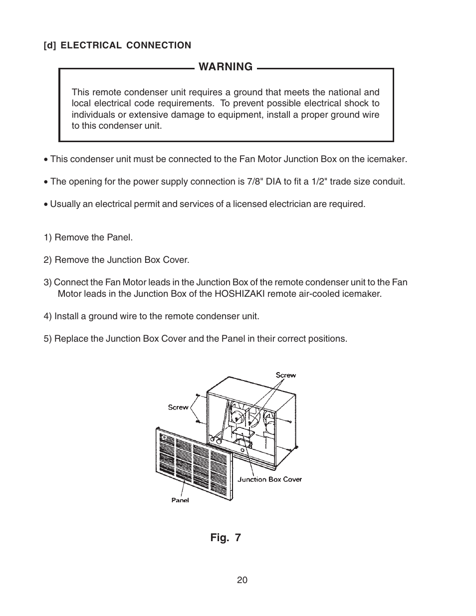 Hoshizaki RELIABILITY IS A BEAUTIFUL THING KMD-700MAH User Manual | Page 20 / 35