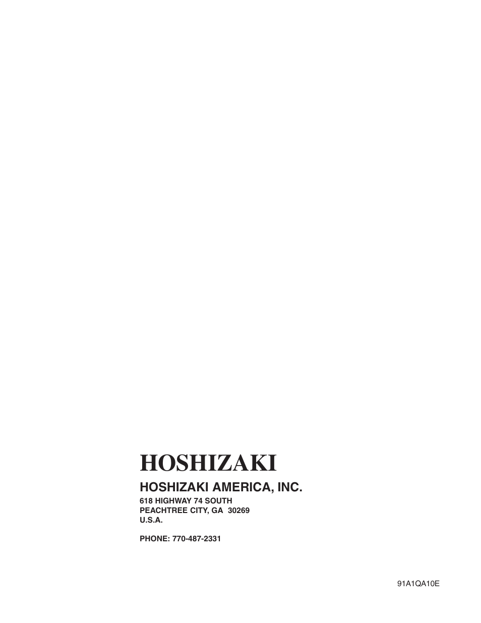 Hoshizaki | Hoshizaki RELIABILITY IS A BEAUTIFUL THING KMD-700MAH User Manual | Page 35 / 35