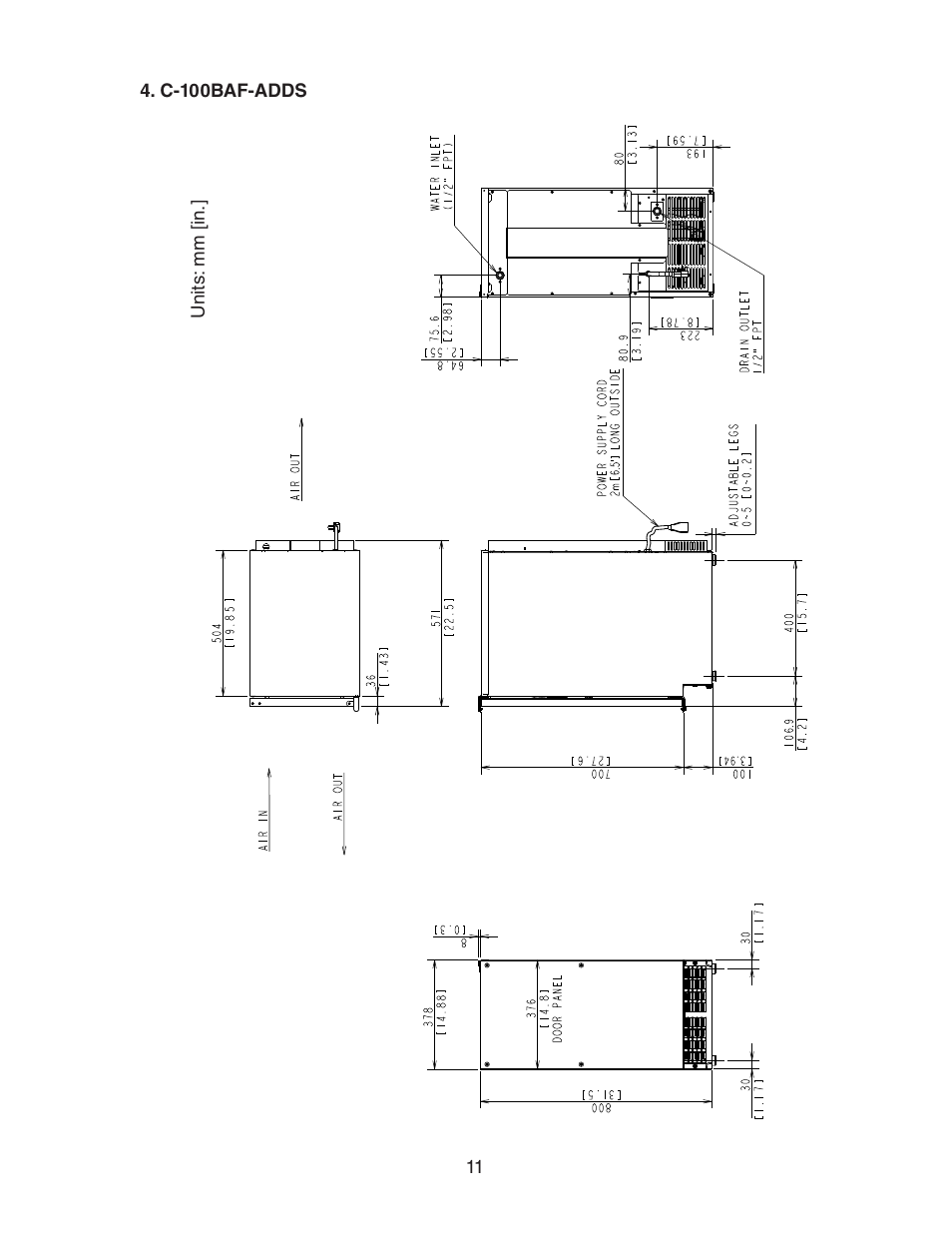 C-100baf-adds | Hoshizaki C-100BAF User Manual | Page 11 / 40