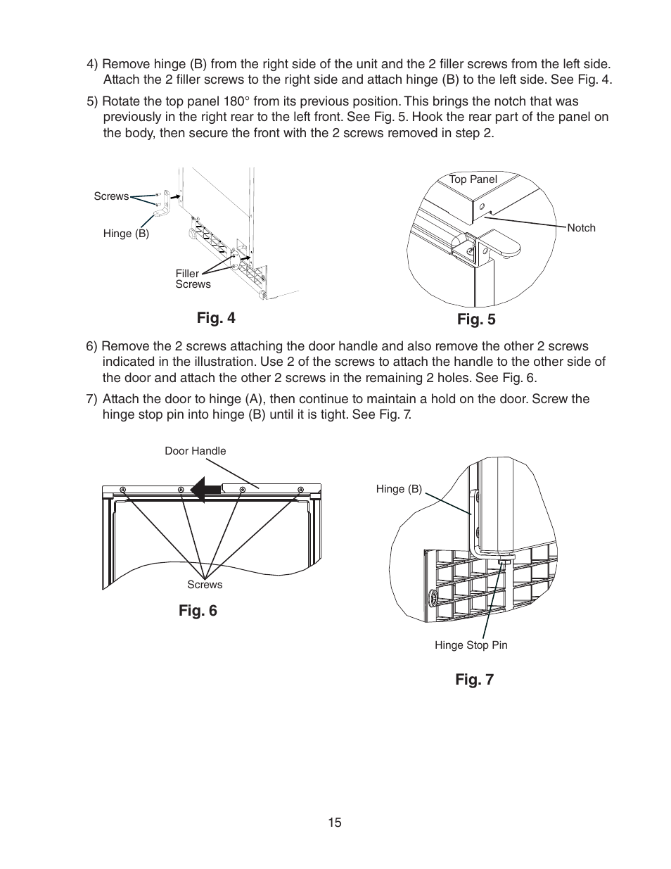 Fig. 6 fig. 7, Fig. 4 fig. 5 | Hoshizaki C-100BAF User Manual | Page 15 / 40
