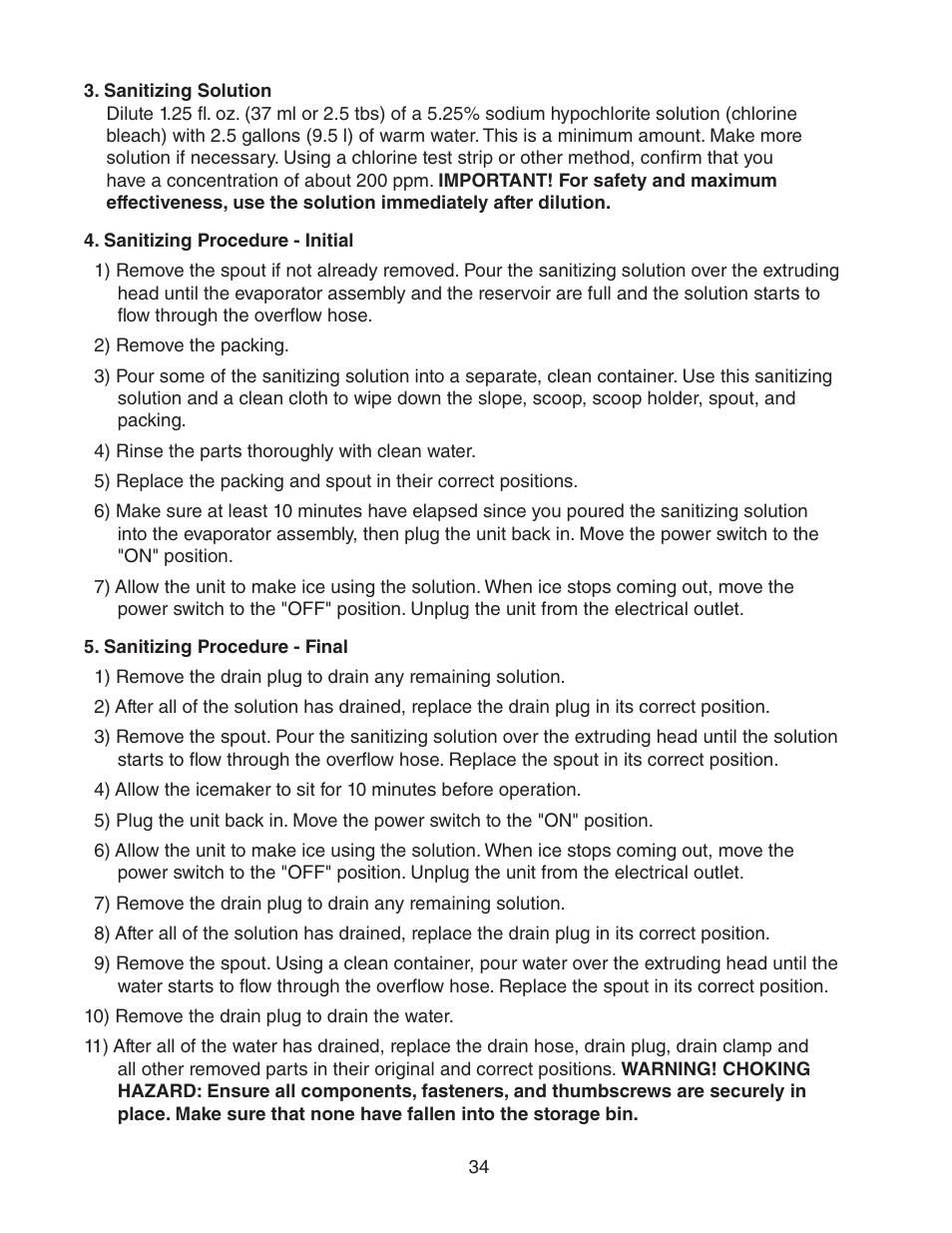 Hoshizaki C-100BAF User Manual | Page 34 / 40