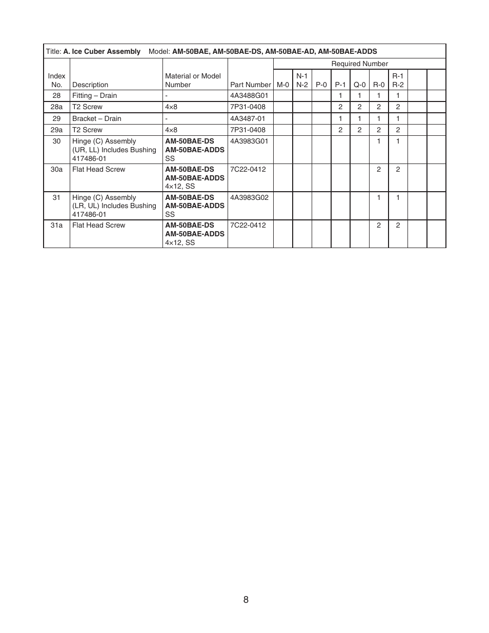 Hoshizaki AM-50BAE-DS User Manual | Page 8 / 21