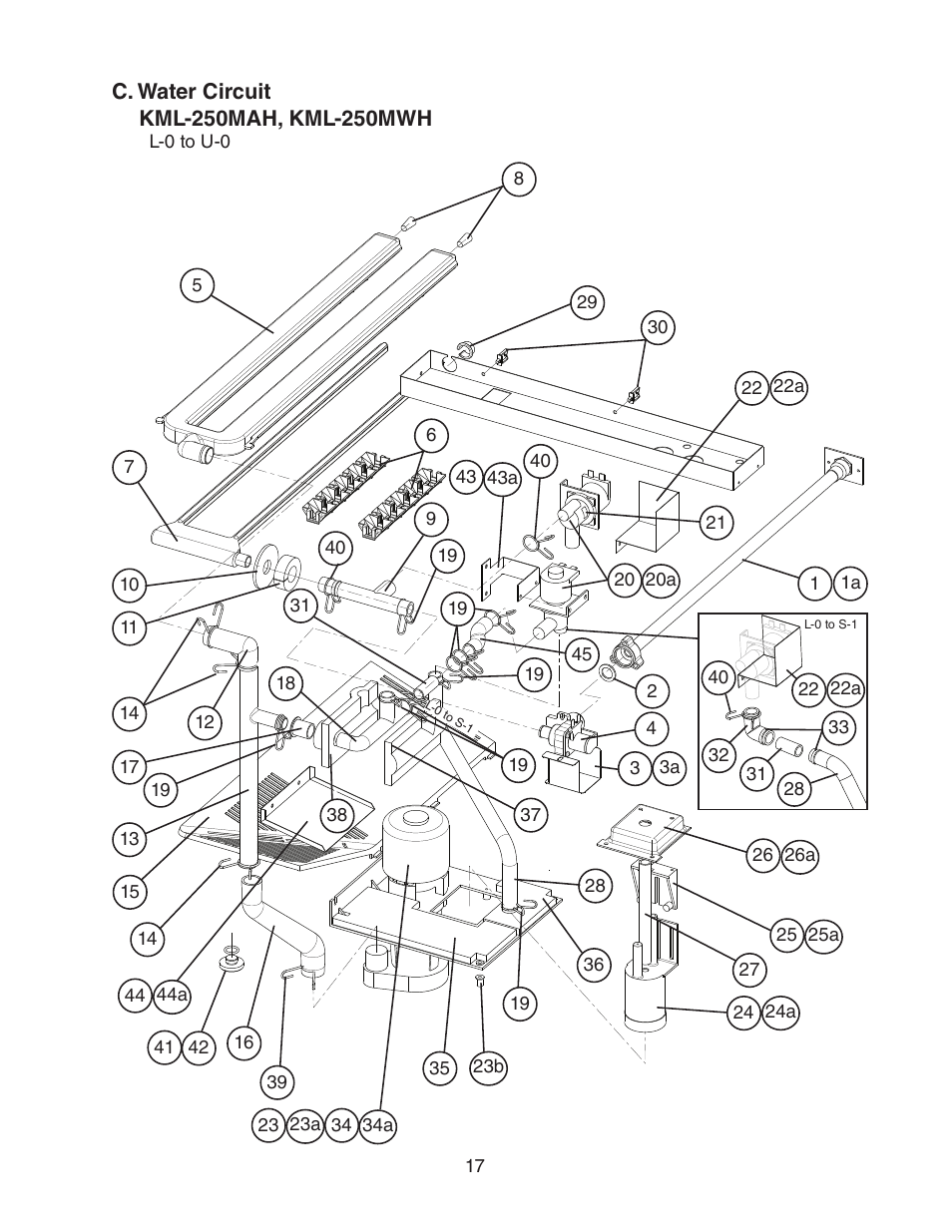 C. water circuit | Hoshizaki KML-250MAH User Manual | Page 17 / 28