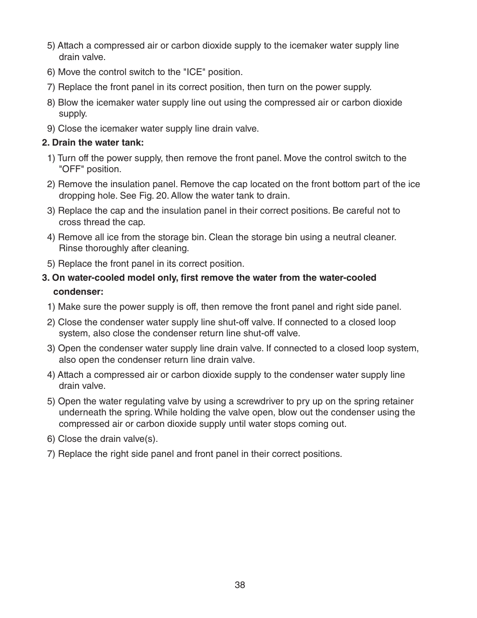 Hoshizaki KM-1601SWH/3 User Manual | Page 38 / 39