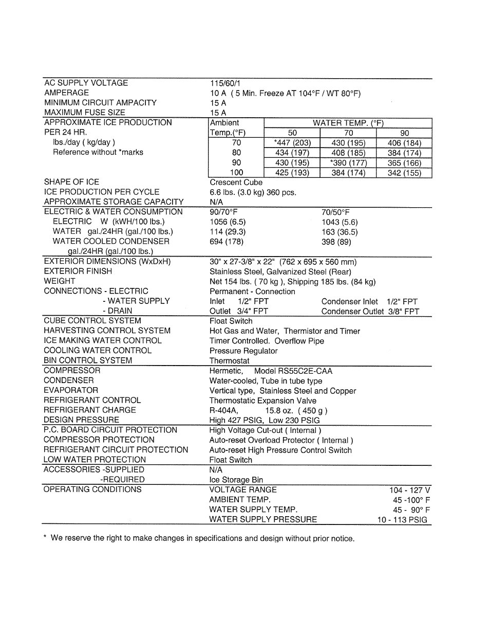 Hoshizaki KML "F" SERIES User Manual | Page 14 / 111