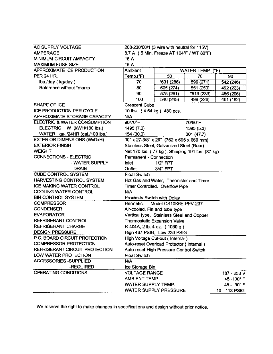 Hoshizaki KML "F" SERIES User Manual | Page 21 / 111