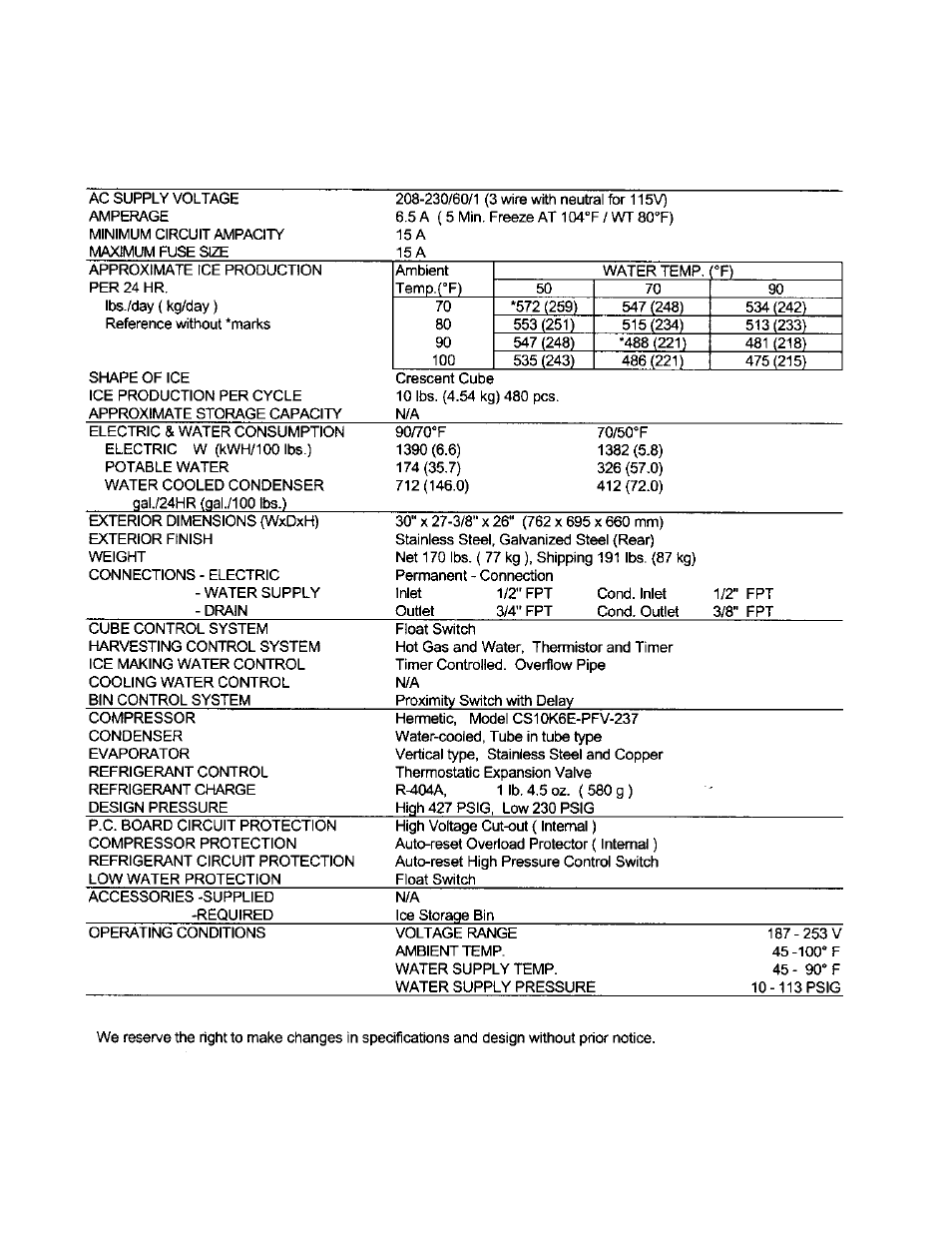 Hoshizaki KML "F" SERIES User Manual | Page 22 / 111