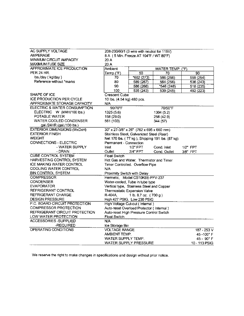 Hoshizaki KML "F" SERIES User Manual | Page 23 / 111