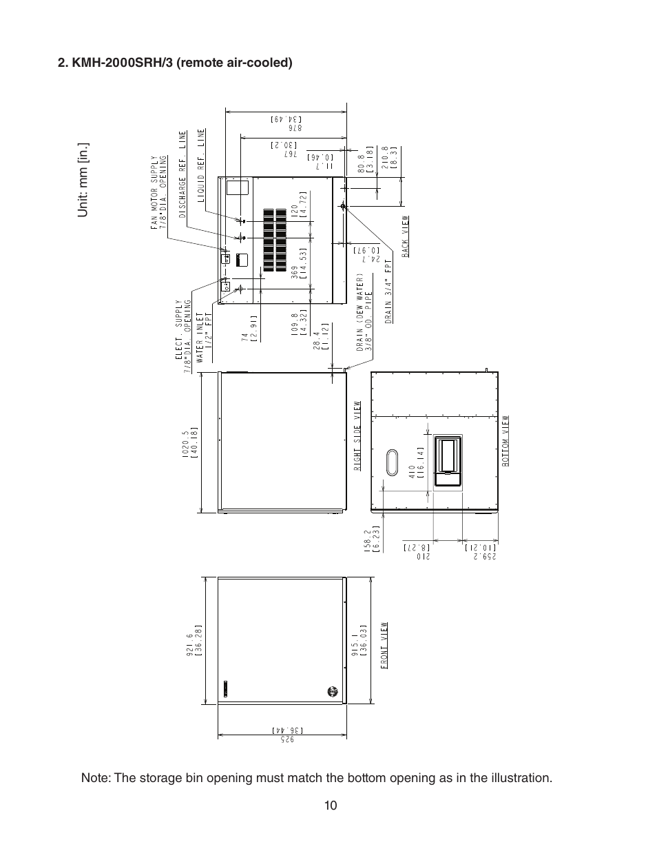 Hoshizaki KMH-2000SWH/3 User Manual | Page 10 / 35