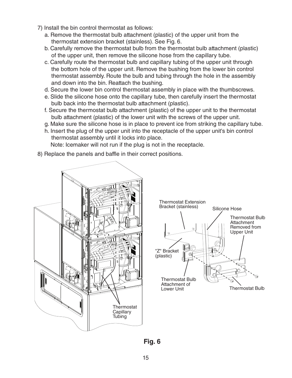 Fig. 6 | Hoshizaki KMH-2000SWH/3 User Manual | Page 15 / 35