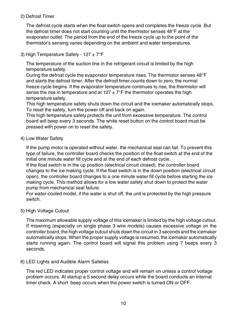 Hoshizaki KM-250BWF User Manual | Page 10 / 51