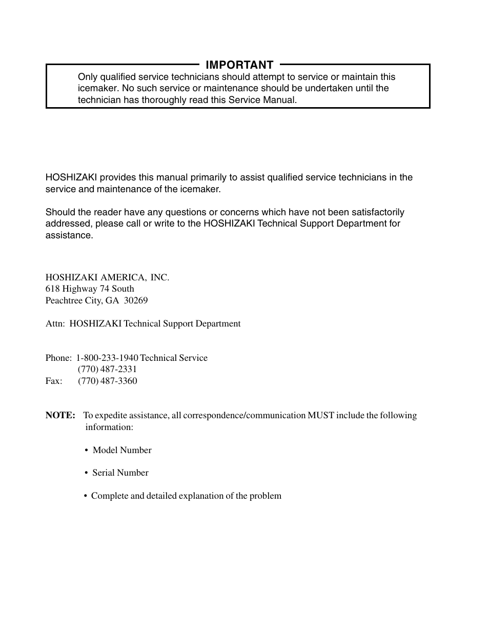 Hoshizaki KM-250BWF User Manual | Page 2 / 51