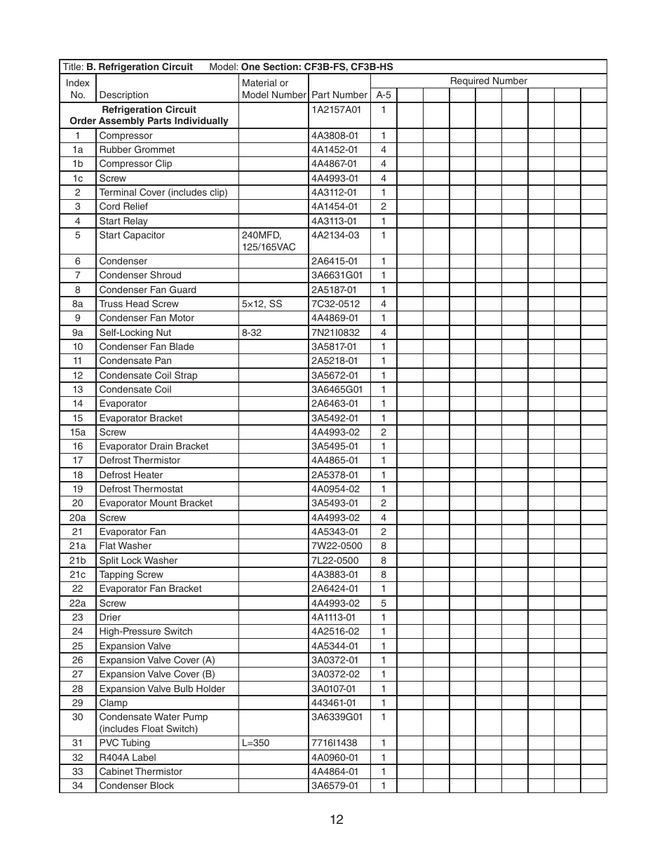 Hoshizaki CR3B-HS User Manual | Page 12 / 23