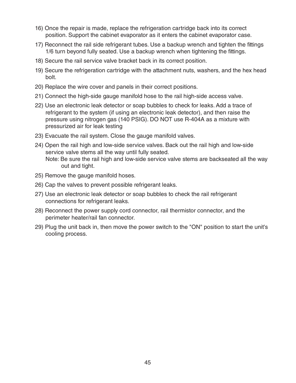 Hoshizaki REFRIGERATED PREP TABLE WITH RAISED RAIL 73168 User Manual | Page 45 / 66