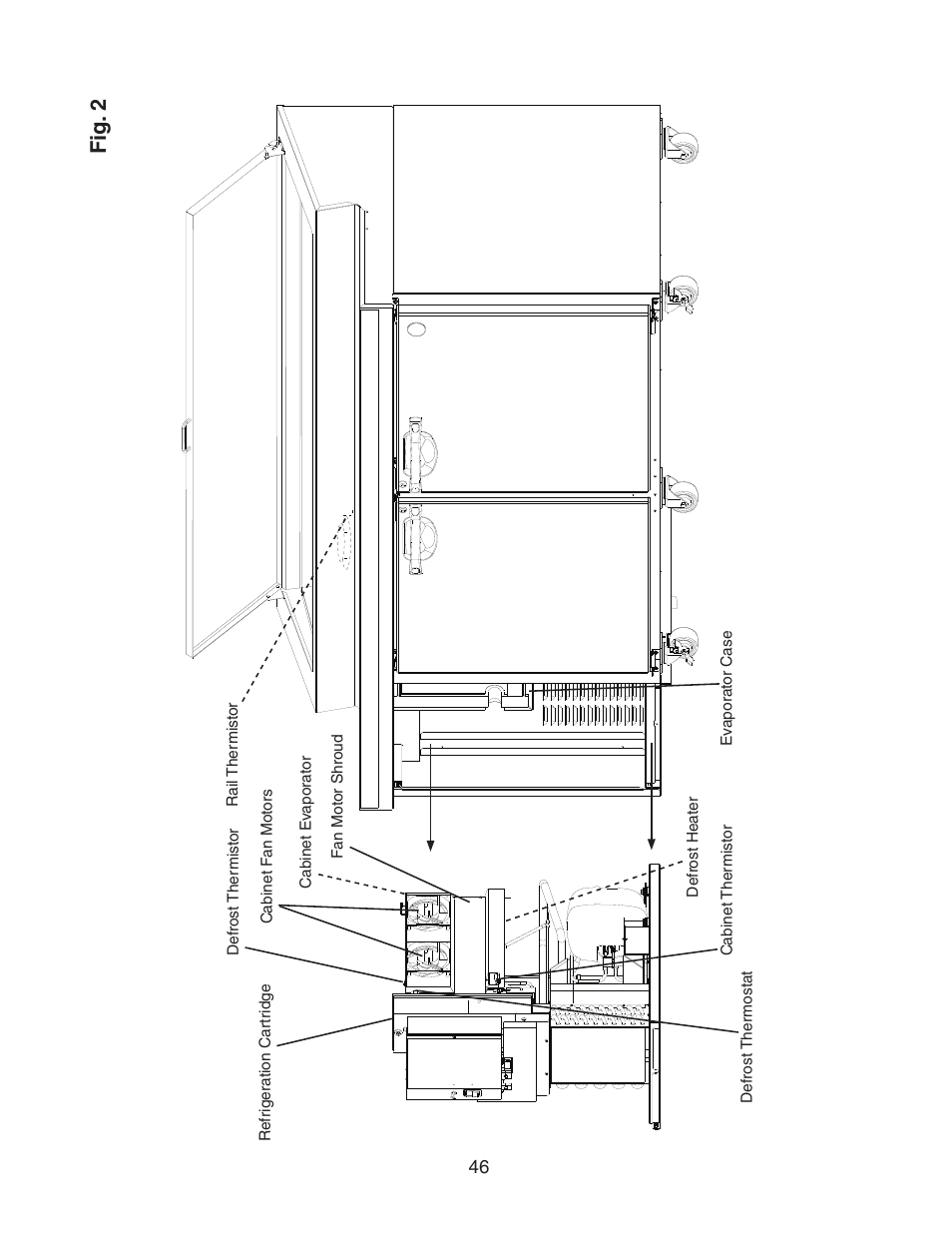 Fig. 2 | Hoshizaki REFRIGERATED PREP TABLE WITH RAISED RAIL 73168 User Manual | Page 46 / 66