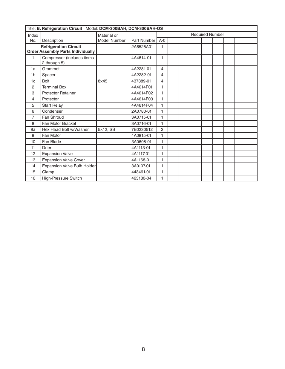 Hoshizaki DCM-300BAH User Manual | Page 8 / 18