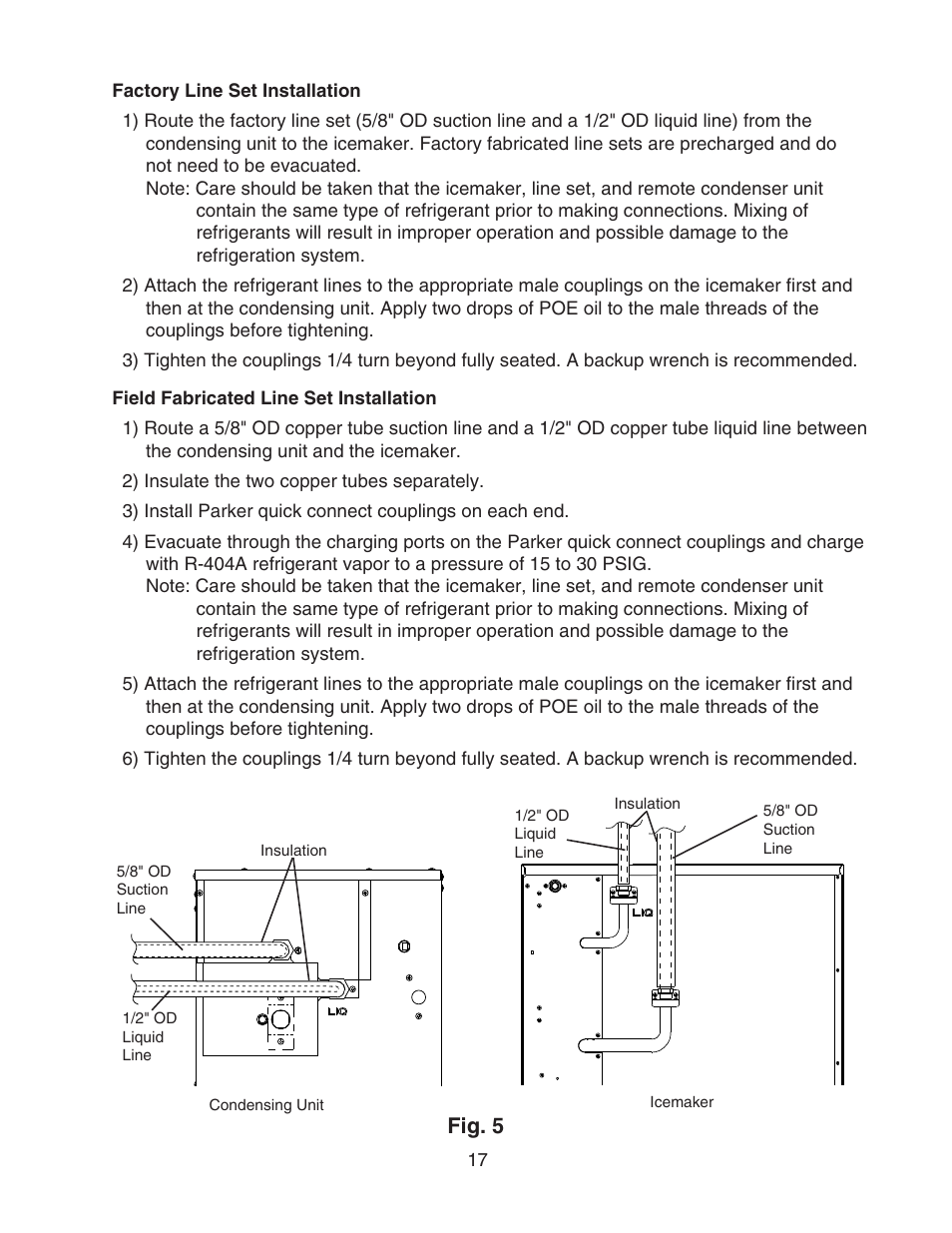 Fig. 5 | Hoshizaki KMS-1400MLH User Manual | Page 17 / 29