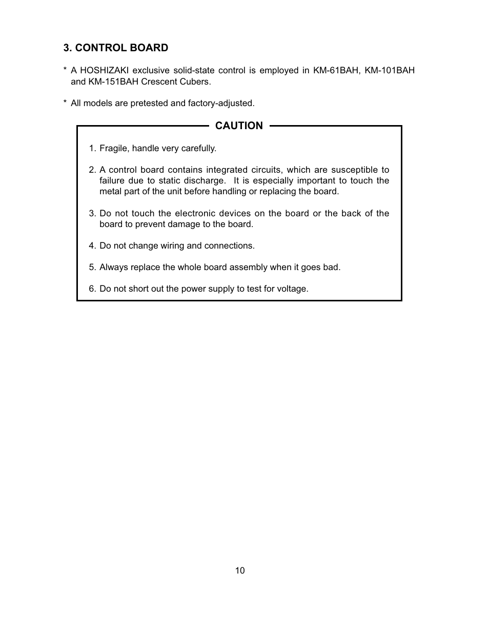 Hoshizaki KM-151BAH User Manual | Page 15 / 74
