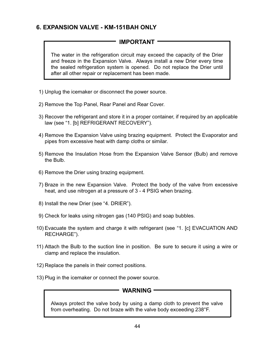 Hoshizaki KM-151BAH User Manual | Page 49 / 74