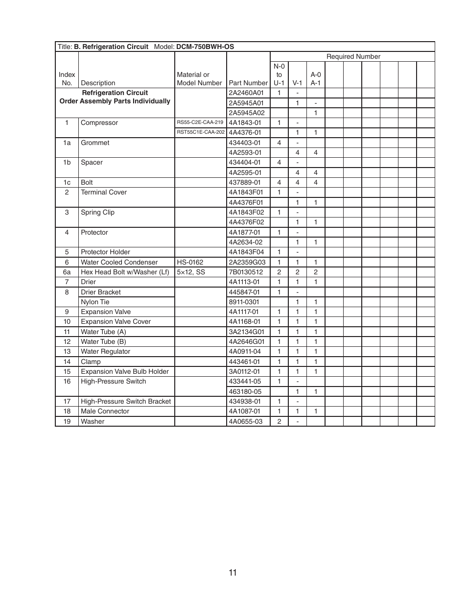 Hoshizaki DCM-750BWH(-OS) User Manual | Page 11 / 26