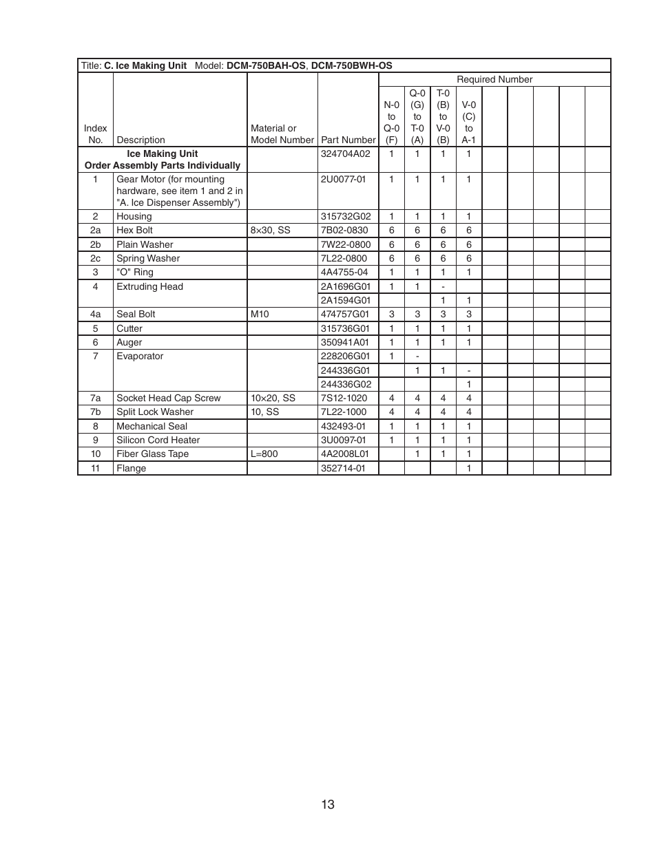 Hoshizaki DCM-750BWH(-OS) User Manual | Page 13 / 26