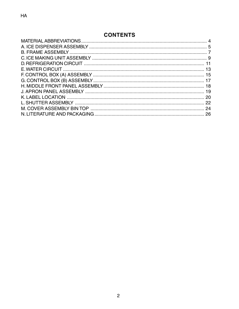Hoshizaki CUBELET DCM-270BAH-OS User Manual | Page 2 / 26