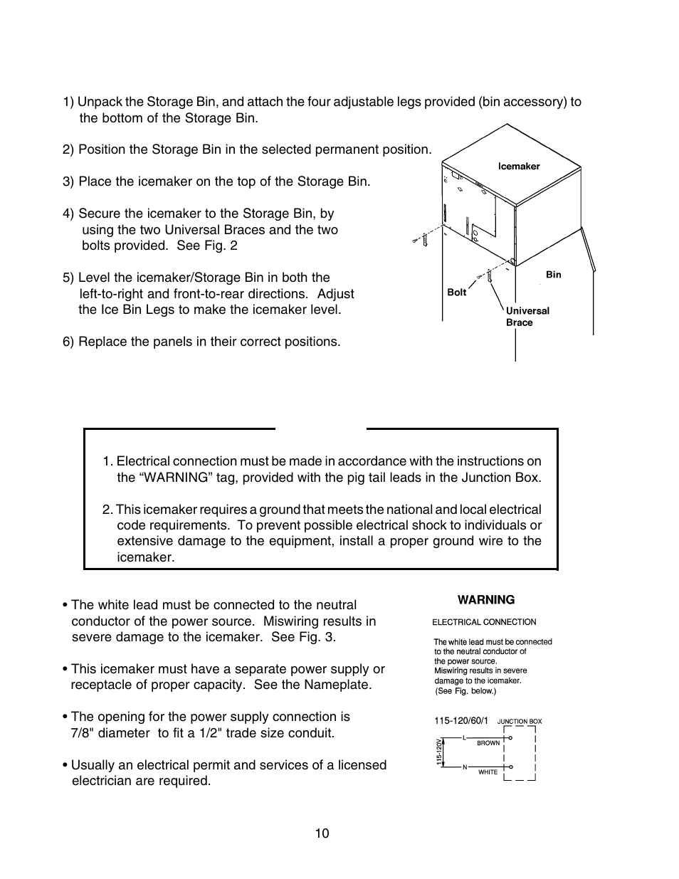 Hoshizaki MODULAR CRESCENT CUBER KML-450MAH User Manual | Page 10 / 22