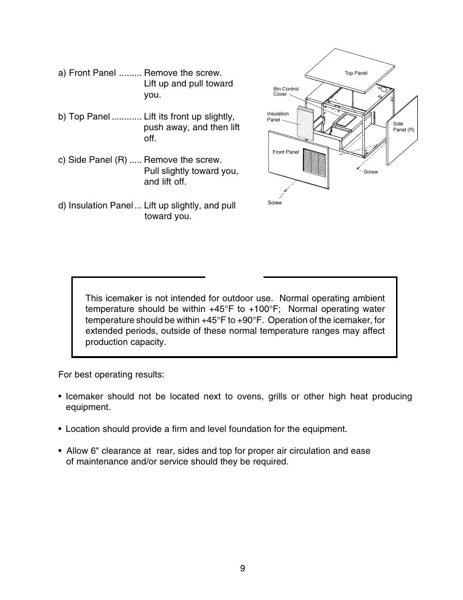 Hoshizaki MODULAR CRESCENT CUBER KML-450MAH User Manual | Page 9 / 22