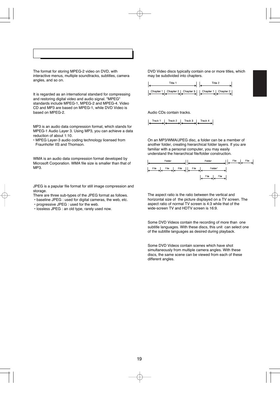 Definition of terms | Hollywood VR-652 User Manual | Page 19 / 62