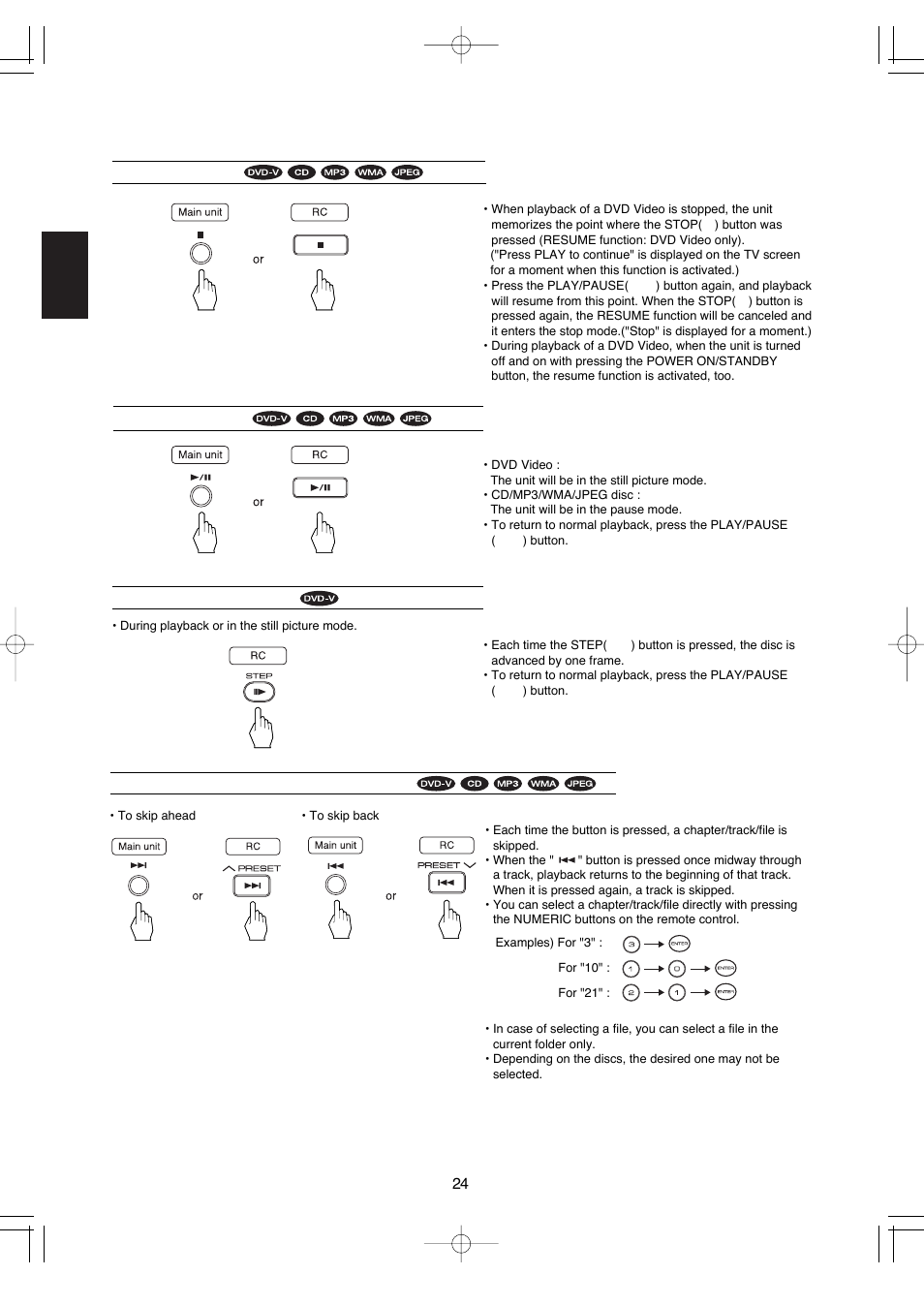 English 24 | Hollywood VR-652 User Manual | Page 24 / 62