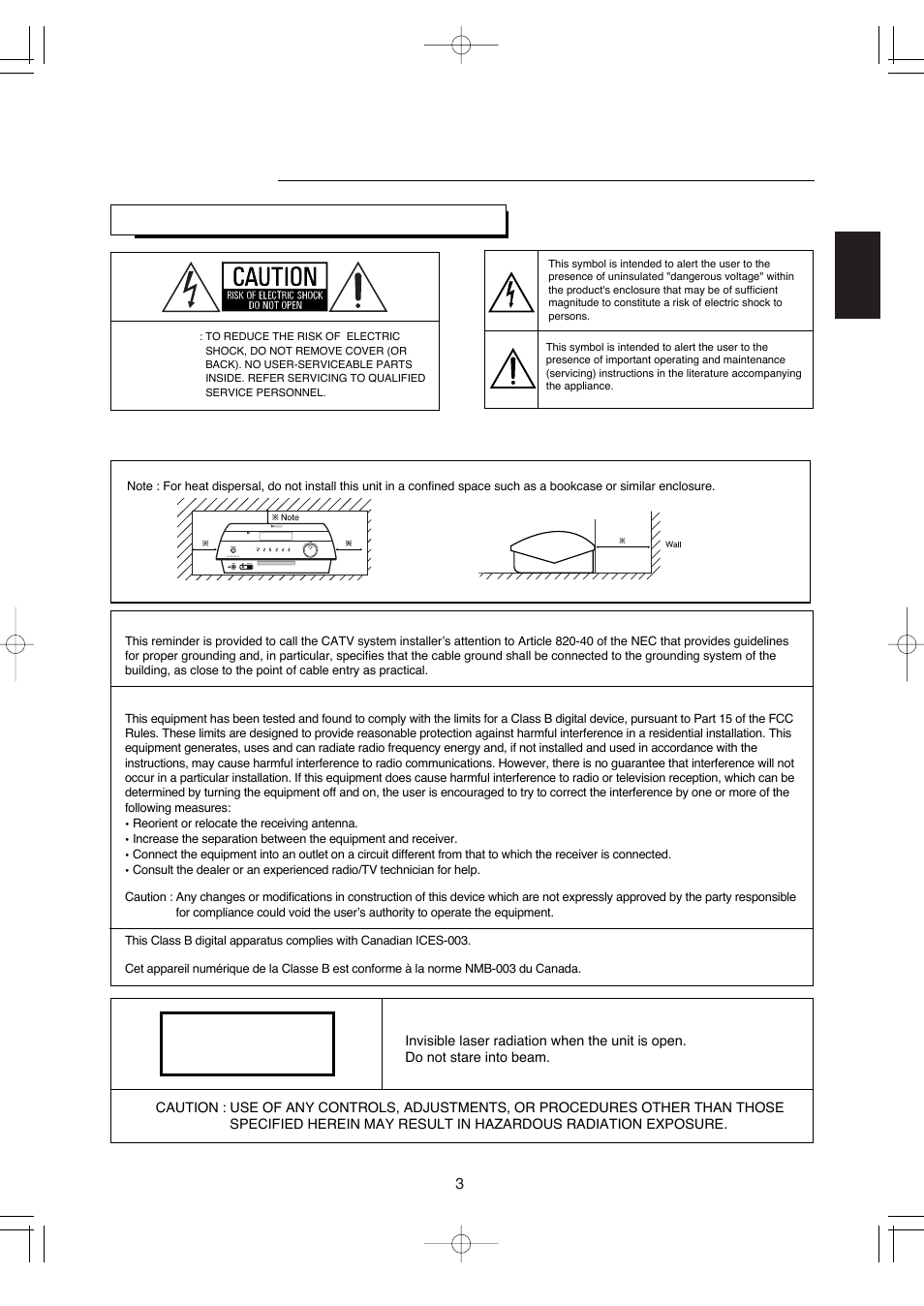 Introduction, Caution warning | Hollywood VR-652 User Manual | Page 3 / 62