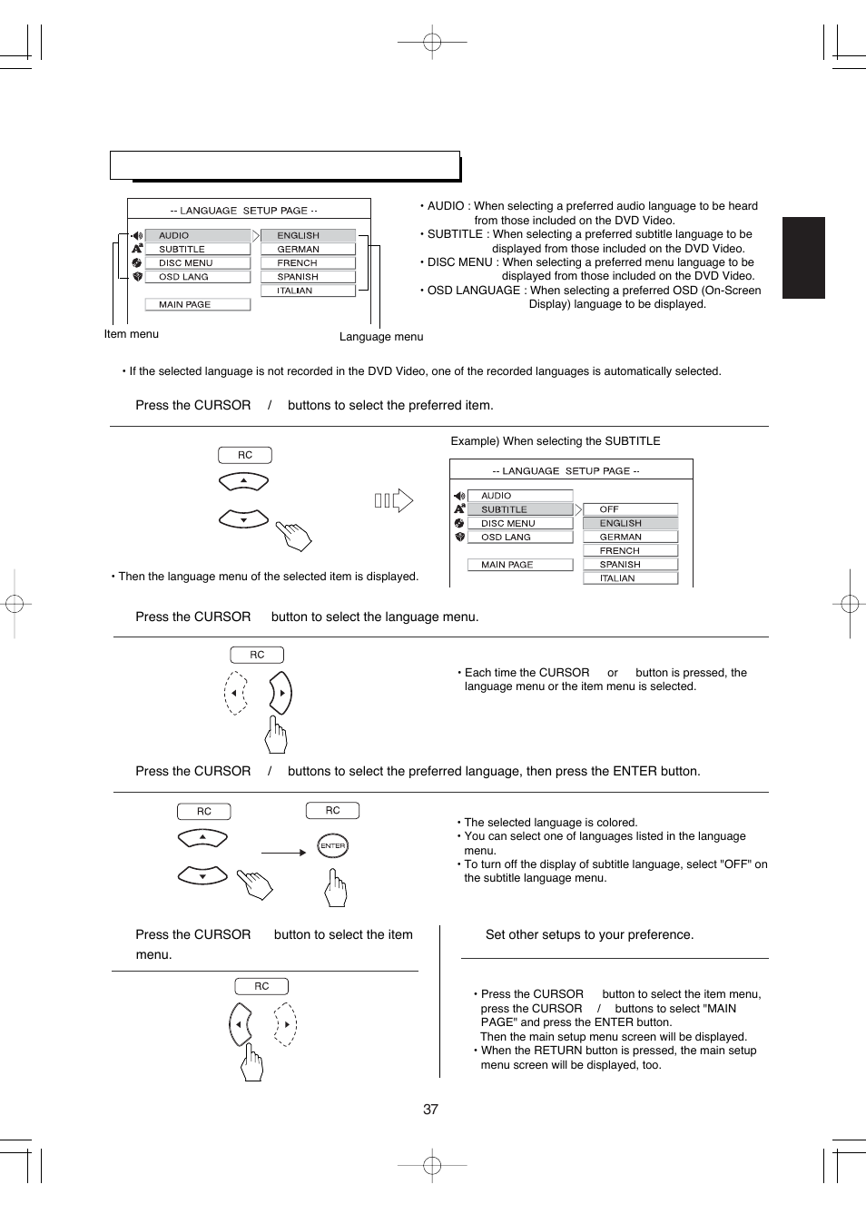 Hollywood VR-652 User Manual | Page 37 / 62