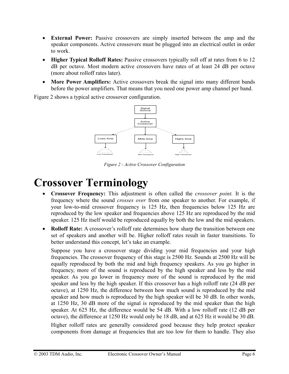 Crossover terminology | Hollywood 24CX-4 User Manual | Page 6 / 23